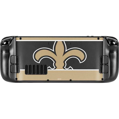 NFL New Orleans Saints Zone Block Steam Deck Handheld Gaming Computer Skin